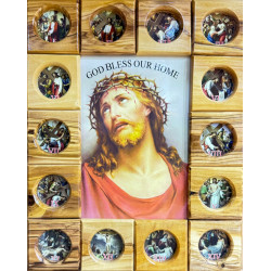 ديكور خشب زيتون  مراحل درب الصليب