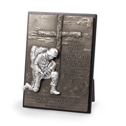 Plaque Sculpture Moments of Faith Rectangle Soldier ديكور