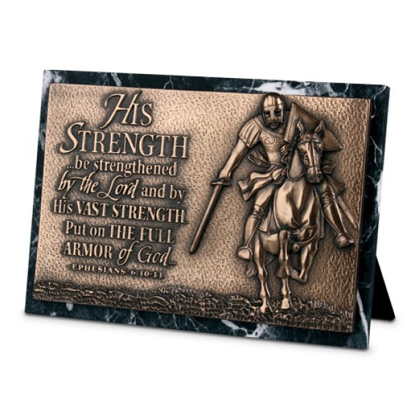 STRENGTH RECTANGLE PLAQUE SCULPTURE ديكور