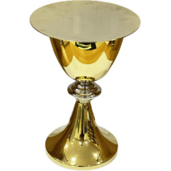 كأس دم ذهبي مع صحن كاس 3