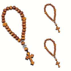 مسبحة خشبية تعليقة سيارة 