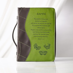 حقيبة كتاب مقدس - الايمان - اخضر و بني   M