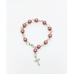 مسبحة وردية لولو بيت واحد - لون وردي غامق 