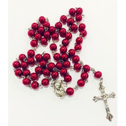 المسبحة الوردية - لولو - لون احمر 