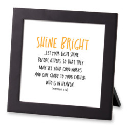 لوحة خشبية - ستاند - كن ساطعا