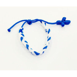 اسوارة خيط جدل - لون ابيض وازرق 