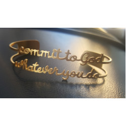 اسوارة ستانلس - الالتزام بالله - ذهبي 