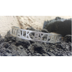 اسوارة ستانلس - المشي بالإيمان - فضي