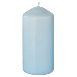 شمع لون سمائي - 14 سم