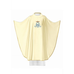بدلة قداس - اوف وايت - حرف m مع تاج 