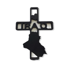 صليب خشب - تعليق - خارطة العراق 