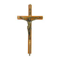  صليب خشب ومعدن 20 سم 