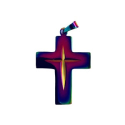 صليب ستانلس - ملون - موديل 5
