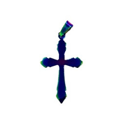 صليب ستانلس - ملون - موديل 3