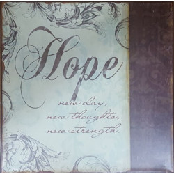 لوحة معدنية - الامل