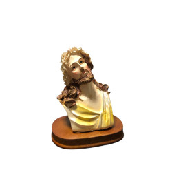 منظر طاولة ريزين وقاعدة خشب - السيد المسيح