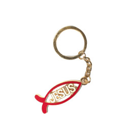 ميدالية مفاتيح - سمكة وكلمة Jesus