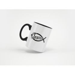 مج - كلمة يسوع وسمكة - ملون من الداخل