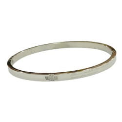 اسوارة ستانلس مع صليب - فضي - موديل 2