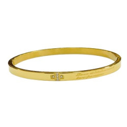 اسوارة ستانلس مع صليب - ذهبي - موديل 2