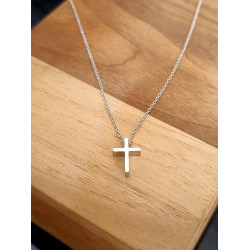 سنسال ستانلس - صليب صغير - فضي