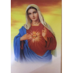 صورة قلب مريم العذراء - متحركه - حجم وسط