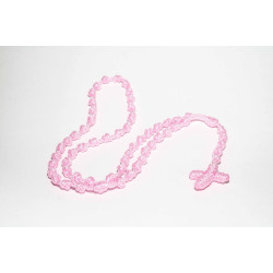 سنسال المسبحة الوردية - خيط - لون زهري