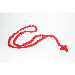 سنسال المسبحة الوردية - خيط - لون احمر