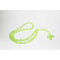 سنسال المسبحة الوردية - خيط - لون فسفوري