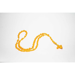 سنسال المسبحة الوردية - خيط - لون اصفر