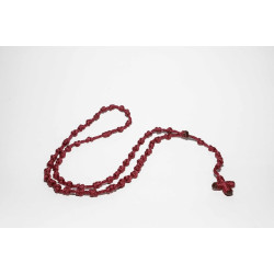 سنسال المسبحة الوردية - خيط - لون ماروني