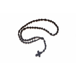 سنسال المسبحة الوردية - خيط - لون بني غامق