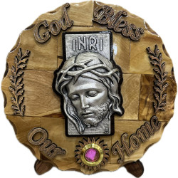 God Bless Our Home - خشب زيتون