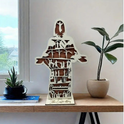 ديكور مكتبي خشبي هيئة المسيح بمراحل الألام