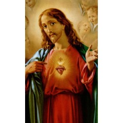 صورة قلب يسوع الاقدس - حجم كبير - موديل 2