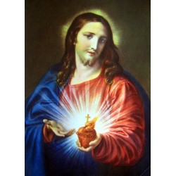 صورة قلب يسوع الاقدس - حجم كبير