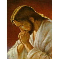 صورة يسوع يصلي - حجم كبير