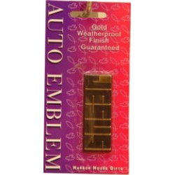 كلمة JESUS - تلزيق للسيارة - لون ذهبي