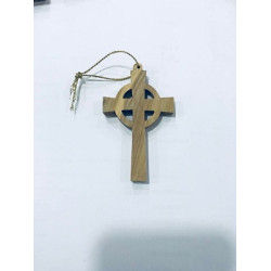 صليب خشب زيتون - وسط - دائري